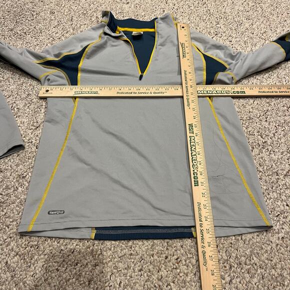 The North Face Impulse Quarter Zip Pullover Sz M Gray Outdoor Running Gorpcore - Picture 3 of 5